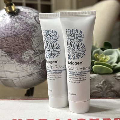 2X BRIOGEO Scalp Revival Charcoal Coconut Oil Micro Exfoliating Shampoo 1oz (Y3 - Image 1 of 4