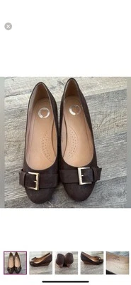 Новый без ценников - Journee Grays на танкетке каблуки из искусственной кожи, женский размер 7 - Изображение 1 из 4