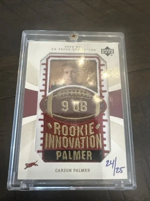 Carson Palmer Upper Deck Patch Collection Rc Innovation #133. 24/25 Made! - Image 1 of 2