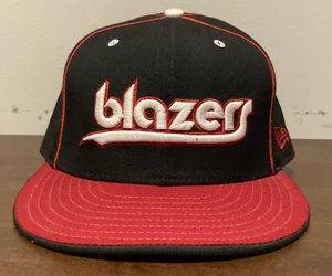 Portland Trailblazers Blazers Fitted Hat/ Size 7 3/8 / New Era Hardwood Classics - Picture 1 of 8