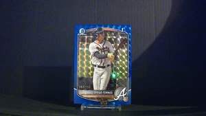 2025 Bowman Chrome - Diego Tornes 1st Bowman Blue Geometric /150 Atlanta Braves - Picture 1 of 2