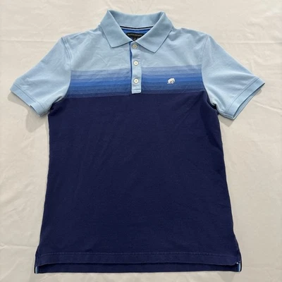 Banana Republic Polo Shirt Mens Size M Multicolored Striped Short Sleeve Logo - Image 1 of 4