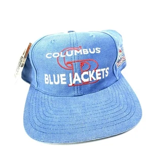 De colección Columbus Chaquetas Azul SnapBack Sombrero Años 90 Totalmente Nuevo Con Etiquetas - Imagen 1 de 14
