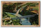 High Bridge Kentucky KY Postcard The Kentucky And Dix Rivers Meet 1950 Vintage