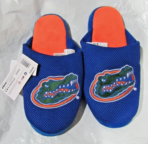 NCAA Florida Gators Logo on Mesh Slide Slippers Dot Sole Size M by FOCO Cover