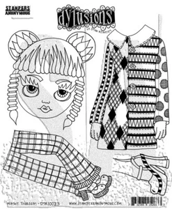 Dyan Reaveley's Dylusions Cling Stamp Collections 8.5"X7"-Maybe Thursday-1Pack - Picture 1 of 1