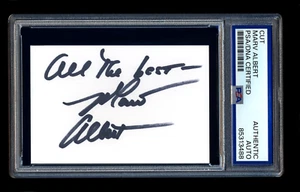 MARV ALBERT FIRMADO CORTE COMO NUEVO PSA/ADN AUTOGRAFIADO PROFESIONAL BALONCESTO SALÓN DE LA FAMA CORTE - Imagen 1 de 1