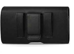Flip Phone Universal Small Leather Holster/ Case/ Pouch with Belt Loop & Clip  - Picture 1 of 12