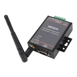 HF2211 Serial Server RS232/485/422 To WIFI & Ethernet DTU Network Communication - Picture 1 of 23