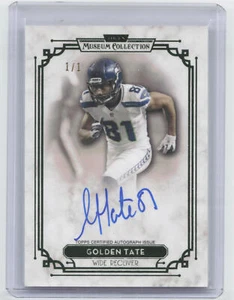 2013 Topps Museum Collection #SSA-GT Golden Tate 1/1 Emerald Auto - Picture 1 of 2