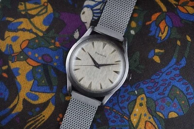 Orologio vintage carica manuale acciaio inox 35mm Pinnacle realizzato da Record anni 50 - Immagine 1 di 4