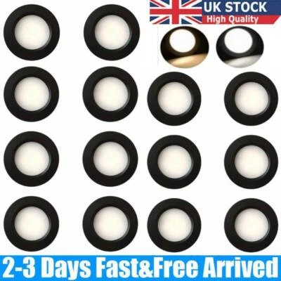 4/6/8/12PCS LED 12V 3W Spot Lights Caravan Boat Black Recessed Downlight Alu New - Image 1 of 4