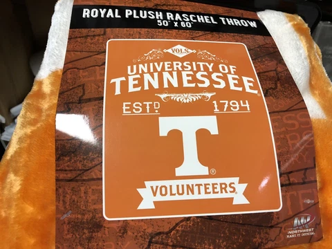 Tennessee Volunteers Northwest Raschel Throw 50 X 60 EST 1794 Cover