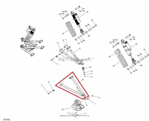 NEW OEM CAN-AM MAVERICK MAX XC XXC FRONT LEFT LOWER CONTROL ARM Foto 1 de 1