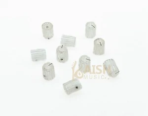10Pcs Guitar Amp Effect Pedal Knobs 1/4" Davies 1900H Style Knob Set Screw Clear - Picture 1 of 2