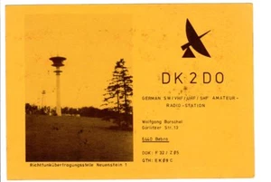 Vintage QSL Radio Card Germany DK2DO Wolfgang Borschel Bebra January 20 1980 - Picture 1 of 2