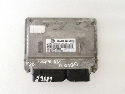 VW Golf V 5 1.6 Motorsteuergerät Steuergerät Motor engine ECU 06A906033GH - Image 1 of 4