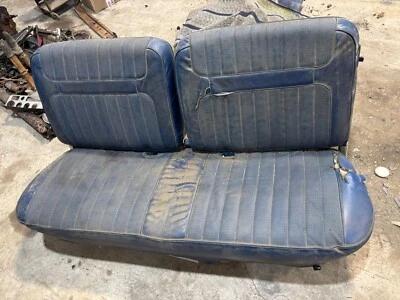 1980 1981 83 84 85 86 Ford F150 F250 F350 bench seat Blue W/tracks Extended Cab - Image 1 of 4