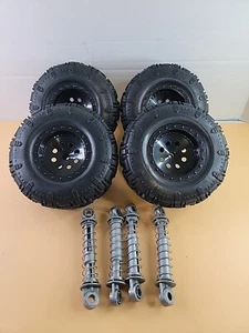 New Bright RC FORD F-150 SVT RAPTOR Replacement Rims Tires And Shocks Lot Only  - Picture 1 of 12