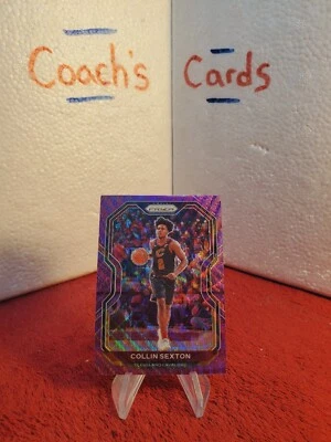 2020 Prizm PURPLE WAVE Collin Sexton #225 Cleveland Cavaliers - Image 1 of 3