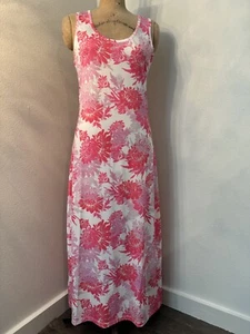 Jean Pierre Kilfa Tank Racerback Bodycon Ärmellos Maxikleid Hot Pink Fuschia - Bild 1 von 7