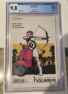 Hawkeye #1 CGC 9,8 casi nuevo/m primera serie Kate Bishop en solitario David Aja variante 1:25 difícil de encontrar Foto 1 de 4