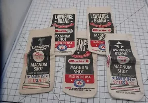 Lawrence Brand Qty 5 EMPTY Magnum Shot 25 Lbs Canvas Bags Pouches (7.5,8,8.5) - Picture 1 of 18