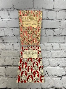 The Gallery of English Costume Num. 1 & 8 Sport Costumes [2 Books · 1949 & 1963] - Foto 1 di 11
