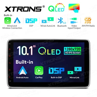 HD IPS 10.1" QLED Linux Autoradio Doppel 2DIN CarPlay DSP BT5.0 RDS Android Auto - Bild 1 von 4
