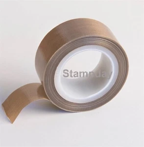 TEFLON FABRIC COATED FIBERGLASS .005"x2"x36 YDS PTFE WITH ADHESIVE BACK 14329-2 - Picture 1 of 1