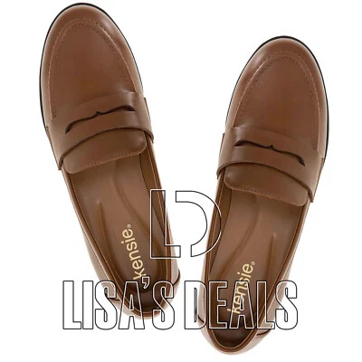 New Kensie Ladies' Penny Loafers Slip on Black Brown 6 8 8.5 9 - Image 1 of 4