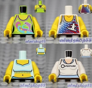 Lego-4x Minifigur Torso Combo-Tank Top Strand weiblich Mädchen City Stadt Lot #33c - Bild 1 von 1