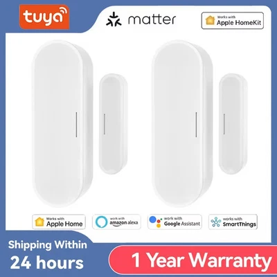 Tuya Matter Thread Door Window Sensor USB Powered Smart Home Wireless Detector - Image 1 of 4