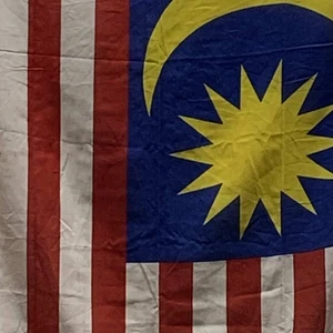 Vintage Schiff Flagge von Malaysia - 57" x 38" - Bild 1 von 2