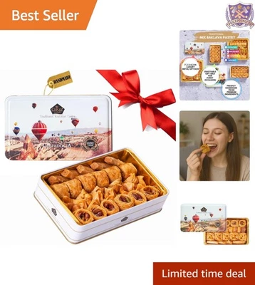 Baklava Gift Box Assortment 8.5oz Gourmet Turkish Arabic Dessert Gift - Image 1 of 4