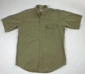 Vintage Browning Super Naturals Men’s M Button-Up Shirt Olive Green 44” Chest - Picture 1 of 13