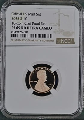 2025 S Lincoln Cent 1C NGC PF69 RD Ultra Cameo   Red Cent Penny -(ready To Ship) - Image 1 of 2
