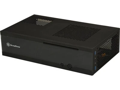 SILVERSTONE Black Acrylic and plastic front panel, 0.8mm steel body Milo series - Image 1 of 4