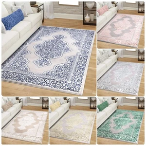 Luxury Floral Traditional Area Rug Living Room Bedroom Carpet Hallway Runner Mat - Picture 1 of 71