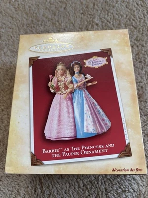 2004 Hallmark Keepsake Barbie As The Princess And The Pauper Ornament With Box - Image 1 of 4