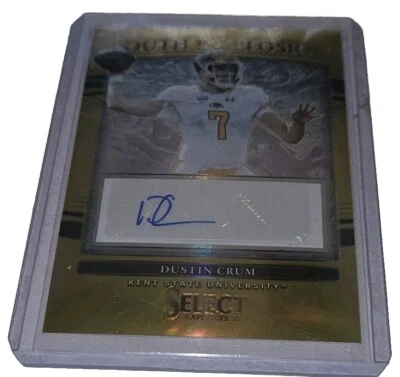 #3/10 2022 Select Draft Picks Dustin Crum Auto Ottawa Roughriders QB Kent State - Image 1 of 2