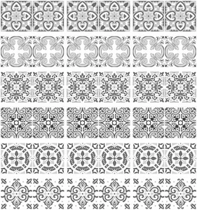 Fliesenaufkleber Wasserdicht Bordüre / Metro Blau Mosaik 24er Pack 150mm x 75mm BT07 - Bild 1 von 19