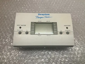 DRAYTON TEMPEST SEVEN 7 Central Heating Programmer Double CHANNEL *BROKEN HINGE* - Picture 1 of 3
