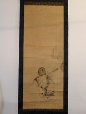 Scroll painting Fukurokuju or Jurojin, sumie, Kano Tanyu style, Japan, 19th c