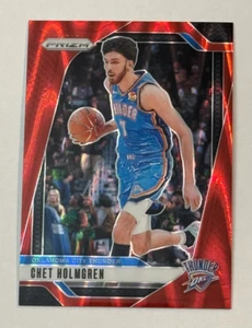 2024-25 Panini Prizm Red Seismic #17 Chet Holmgren OKC Thunder /299 - Bild 1 von 2