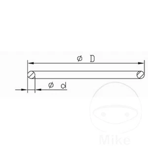 Kayaba O-Ring 1,5x20mm 110622000101 für Kawasaki KX 85 I C HF 2017 - Bild 1 von 4