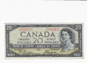 1954 BOC BC-33b, $20 Bea/Coy SN# B/E 7705971  Devil's Face - Bild 1 von 2