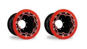 Raptor 700 660 Rear Wheels Beadlock 10x8 3+5 Crusher Alba Racing OEM Matte BR - Picture 1 of 11