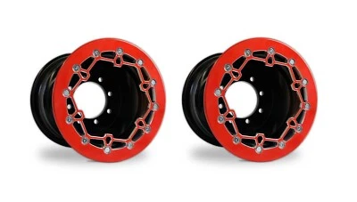 Raptor 700 660 Rear Wheels Beadlock 10x8 3+5 Crusher Alba Racing OEM Matte BR - Image 1 of 4