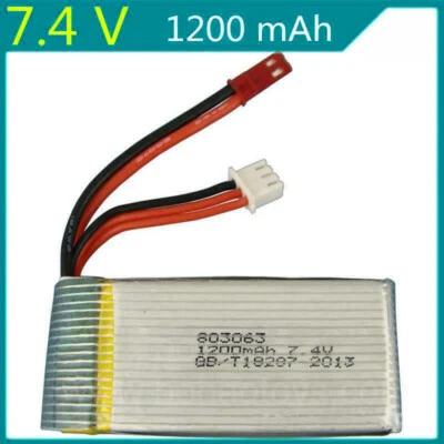1Pcs 7.4V 1200mAh JST Plug Lipo Battery 803063 For Mjxrc X101 X102 Rc Wltoys Dro - Image 1 of 4